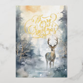 Carte De Vœux En Aluminium Joyeux Noël (Recto)