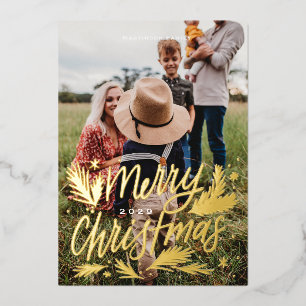 Carte De Vœux En Aluminium Joyeux Noël
