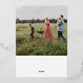 Carte De Vœux En Aluminium Joyeux Noël (Verso)