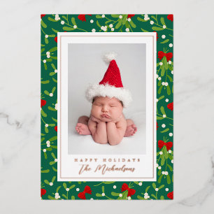 Carte De Vœux En Aluminium JOYEUX NOËL Ajoutez votre photo
