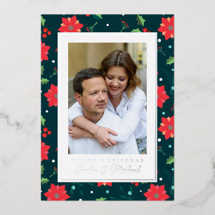 Carte De Vœux En Aluminium JOYEUX NOËL   Ajoutez votre photo