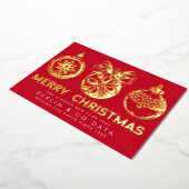 Carte De Vœux En Aluminium Joyeux Noël Bonne année d'affaires Logo photo (Rotation)