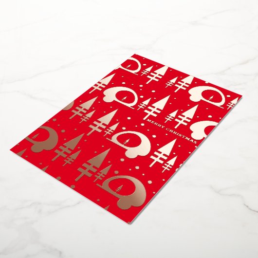 Carte De Vœux En Aluminium Joyeux Noël campeur pressé (Rotation)