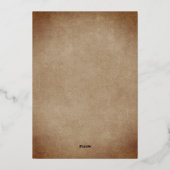 Carte De Vœux En Aluminium Joyeux Noël écriture sur papier vieux bois rustiqu (Verso)