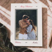 Joyeux Noël Élégant Éditorial Photo de Couple