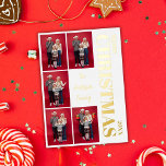 Carte De Vœux En Aluminium Joyeux Noël Famille moderne 5 Photo Collage Or<br><div class="desc">Célébrez la magie de la saison avec notre Joyeux Noël Famille moderne 5 Photo Collage Gold Foil Carte de vacances. Ce design élégant et moderne est conçu avec soin pour donner vie à vos souvenirs les plus précieux dans une étonnante mise en page de cinq photos. Avec une esthétique épurée...</div>
