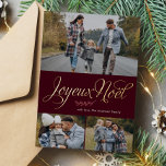 Carte De Vœux En Aluminium "Joyeux Noel" Galerie de photos Trois<br><div class="desc">Personnalisez ces beaux cartes de fin de année de Noël ou d'hiver modernes avec vos photos de famille et votre message personnel.</div>