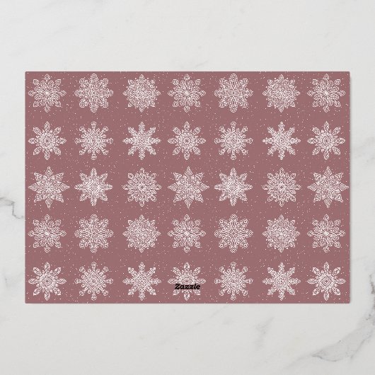 Carte De Vœux En Aluminium Joyeux Noël Minimal Élégant Photo Personnalisée   (Verso)