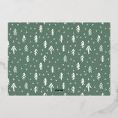 Carte De Vœux En Aluminium Joyeux Noël moderne une photo (Verso)