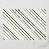 Carte De Vœux En Aluminium Joyeux Noël moderne Vert foncé (Verso)