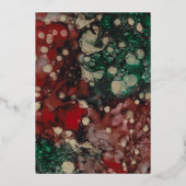 Carte De Vœux En Aluminium Joyeux Noël Or (Verso)