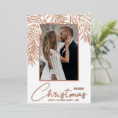 Carte De Vœux En Aluminium Joyeux Noël photo (Debout devant)