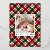 Carte De Vœux En Aluminium Joyeux NOËL Photo à double face Noël (Verso)