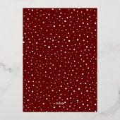 Carte De Vœux En Aluminium Joyeux Noël Photo Collage Script Gold (Verso)