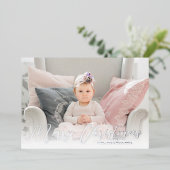 Carte De Vœux En Aluminium Joyeux Noël Photo Silver (Debout devant)