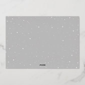Carte De Vœux En Aluminium Joyeux Noël Photo Silver (Verso)