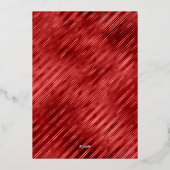 Carte De Vœux En Aluminium Joyeux Noël Red Gold (Verso)