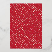 Carte De Vœux En Aluminium Joyeux Noël rouge photo (Verso)