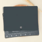 Carte De Vœux En Aluminium Joyeux Noël Snowflake Elegant Silver 1 Photo