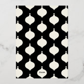 Carte De Vœux En Aluminium Joyeux Noël traditionnel moderne Ho (Verso)