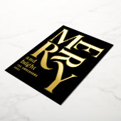 Carte De Vœux En Aluminium Joyeux Noël traditionnel moderne Ho (Rotation)