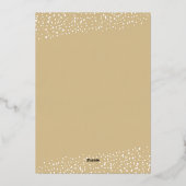 Carte De Vœux En Aluminium Joyeux Noël vert or (Verso)