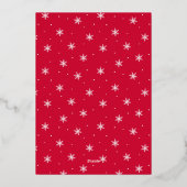 Carte De Vœux En Aluminium Joyeux Noël Whimsical Gold Script photo (Verso)