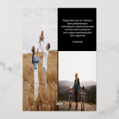 Carte De Vœux En Aluminium Joyeux Nouvel An applaudit année en revue 9 photo (Verso)