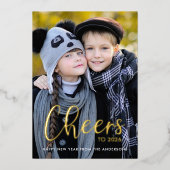 Carte De Vœux En Aluminium Joyeux Nouvel An, photo (Recto)