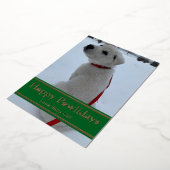 Carte De Vœux En Aluminium Joyeux Pawlidays (Rotation)