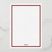 Carte De Vœux En Aluminium Joyeux Pawlidays (Verso)