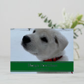 Carte De Vœux En Aluminium Joyeux Pawlidays (Debout devant)