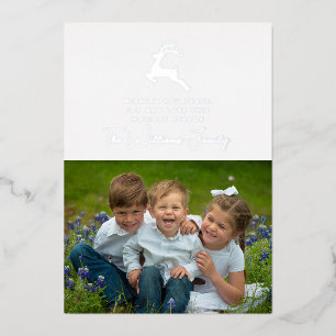 Carte De Vœux En Aluminium Joyeux rennes de Noël