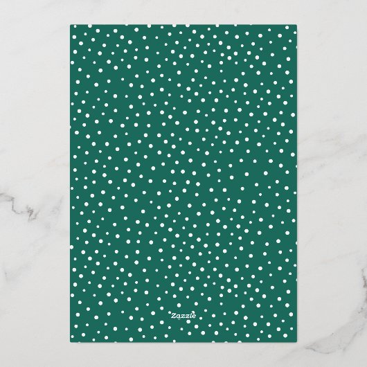 Carte De Vœux En Aluminium Joyeux script de Noël (Verso)