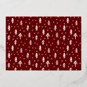 Carte De Vœux En Aluminium Joyeux Script Photo Overlay (Verso)