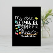 Carte De Vœux En Aluminium La Saint-Valentin des enseignants (Debout devant)