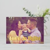 Carte De Vœux En Aluminium L'amour et la lumière Hanoukka (Debout devant)