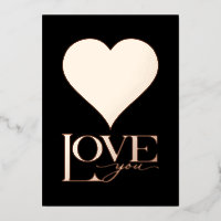LE JOUR DE VALENTINE, Foil Heart, Aimez-Vous