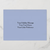 Carte De Vœux En Aluminium Le plus heureux des fêtes (Verso)