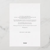 Carte De Vœux En Aluminium Logo d'affaires Noël botanique (Verso)