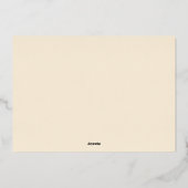 Carte De Vœux En Aluminium Luxe moderne Gold Gratitude Business (Verso)