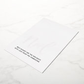 Carte De Vœux En Aluminium Luxe Noel Noir & Blanc Réel (Rotation)