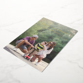 Carte De Vœux En Aluminium Machine à écrire photo complète moderne superposit (Rotation)