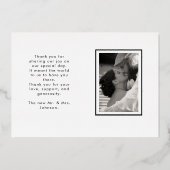 Carte De Vœux En Aluminium Mariage photo Marry & Bright Snow 2 (Verso)