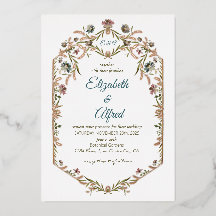 Mariage Vigne de Feuille de Monogramme en Feuille 