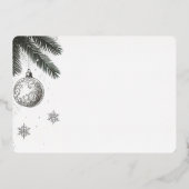 Carte De Vœux En Aluminium Marié et brillant (Verso)