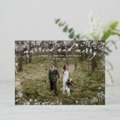 Carte De Vœux En Aluminium Mariés et Gai Mariage de Nouveaux Mariés (Debout devant)