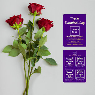 Carte De Vœux En Aluminium Marque Purple Business sur Valentine
