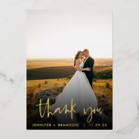Merci à huile or classique | Photo mariage