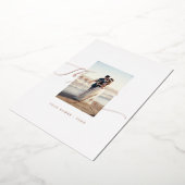 Carte De Vœux En Aluminium Merci Mariage Élégante calligraphie (Rotation)